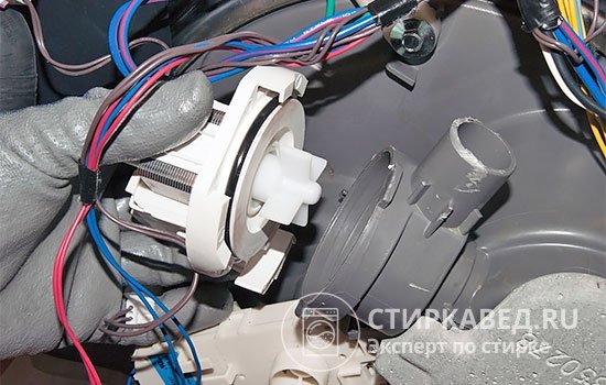 Снятие помпы для диагностики и замены