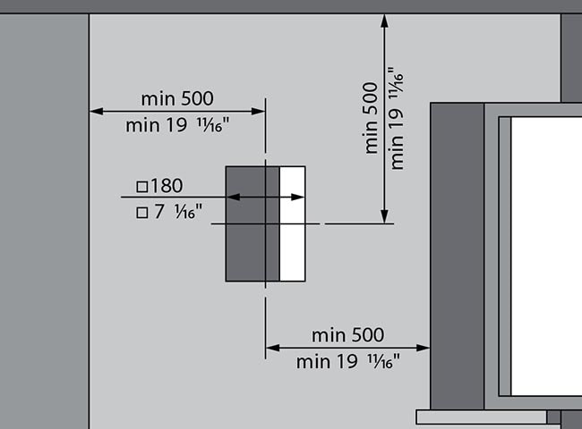 Технологический запас при установке вентилятора