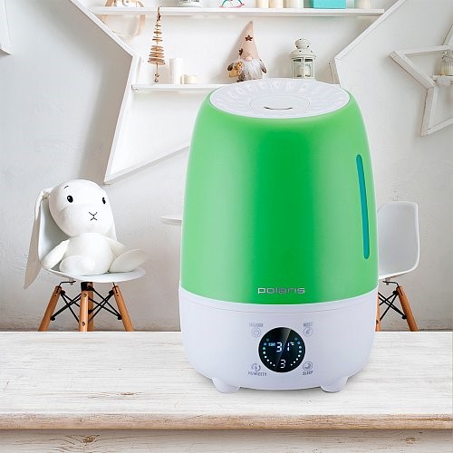 Ультразвуковой увлажнитель воздуха Polaris PUH 6805Di green в детской комнате