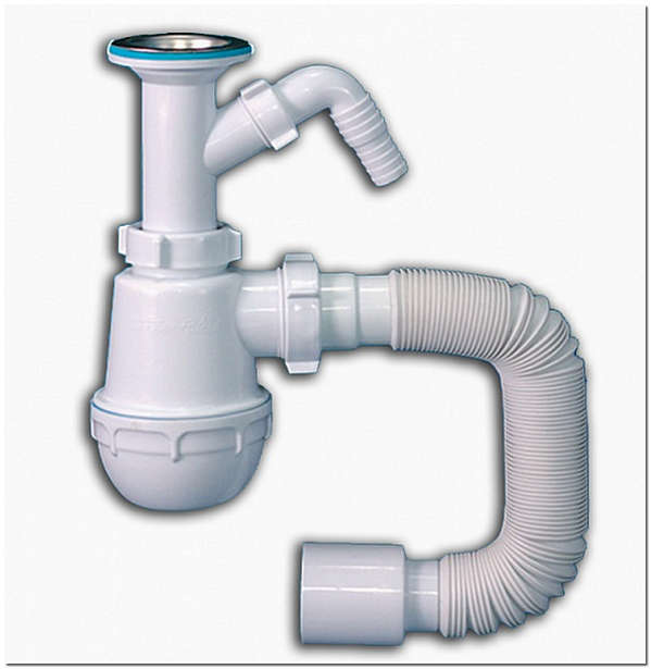 Сифон для бутылки стиральной машины