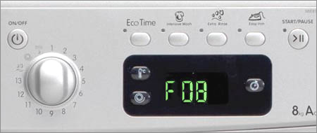 Стиральная машина с дисплеем