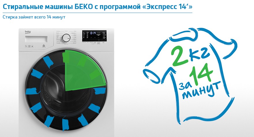 Программа быстрой стирки 14