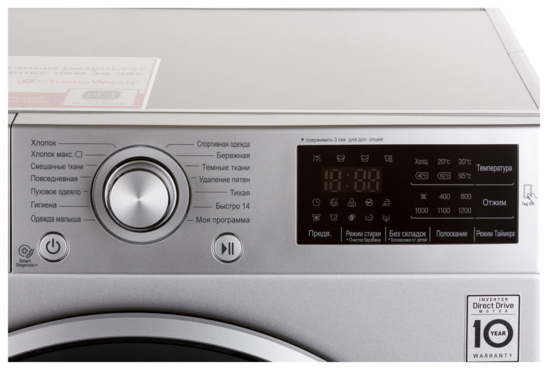 Обзор стиральной машины LG