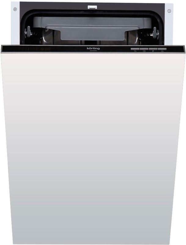 Элегантная двухцветная посудомоечная машина Korting KDI 4550 со скрытой панелью задач