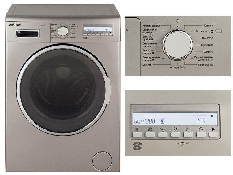 Профессиональная фронтальная стиральная машина Vestfrost VFWM 1250 X