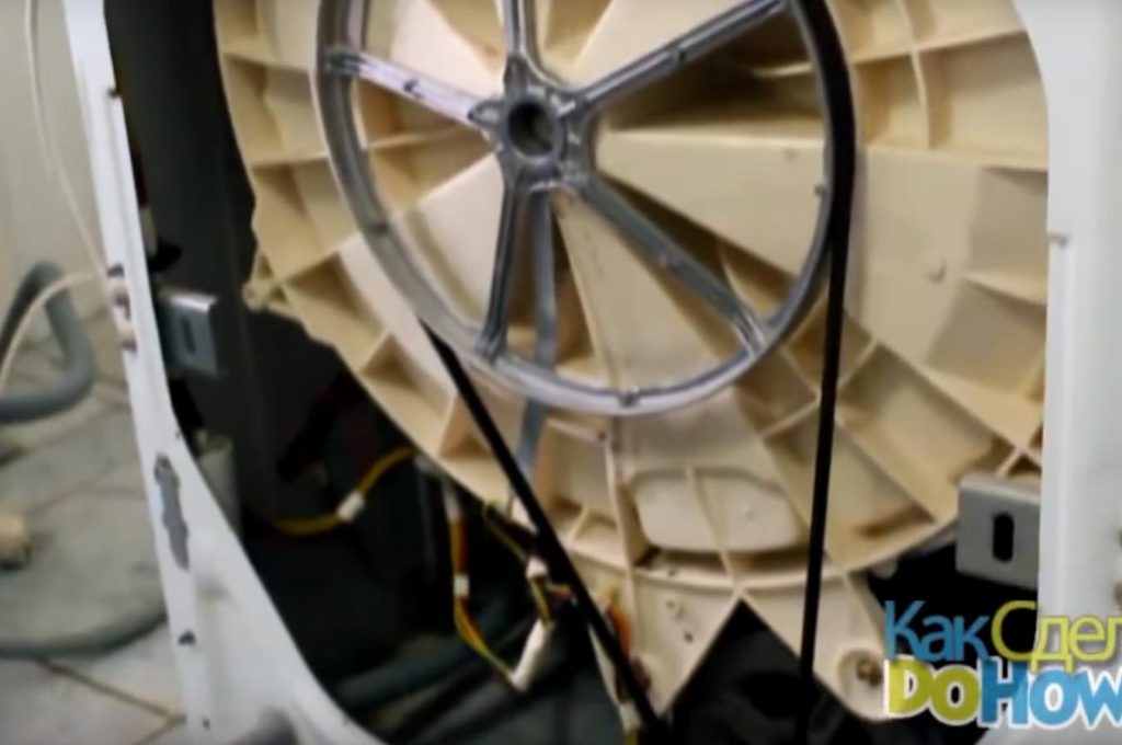 Разборка шкива и мотора стиральной машины Indesit