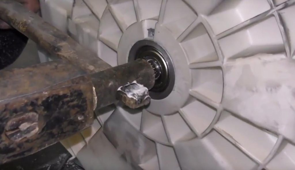 разборка барабана и замена дефектных элементов