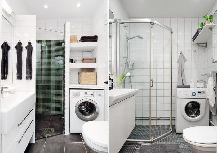 Идеи размещения стиральной машины в ванной с фото Идеи размещения стиральной машины в ванной с фото