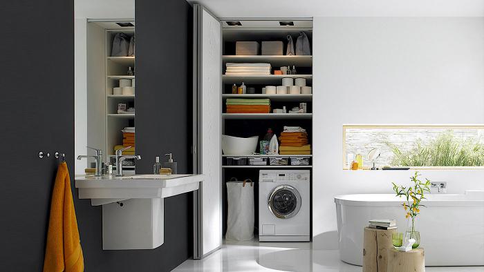 Идеи размещения стиральной машины в ванной с фото Идеи размещения стиральной машины в ванной с фото