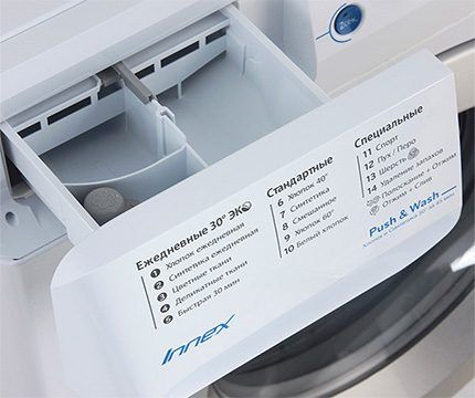 Режим стирки современной машины Indesit