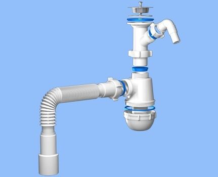 Разнообразные сифоны для обустройства сточных вод