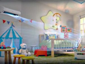 Где правильно установить кондиционер в спальне Кондиционер установлен в детской комнате