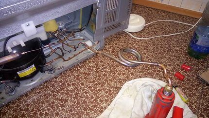 Прокачка капиллярной трубки