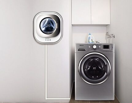 настенная стиральная машина в дополнение к полноразмерной стиральной машине для пола Настенная модель как дополнение к полу