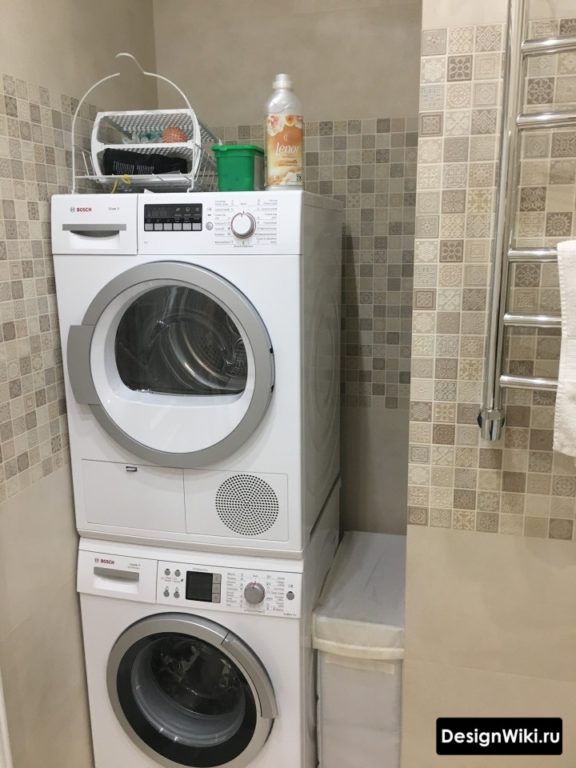 Прачечная в ванной