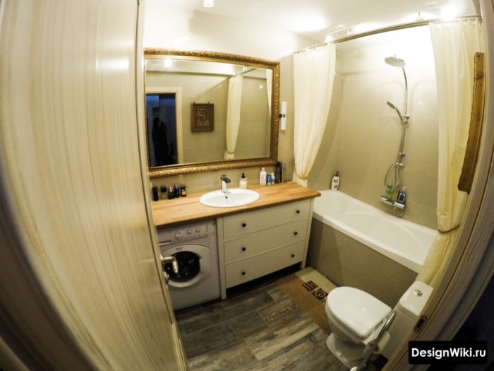 Дизайн умывальника 4 кв.м под раковину