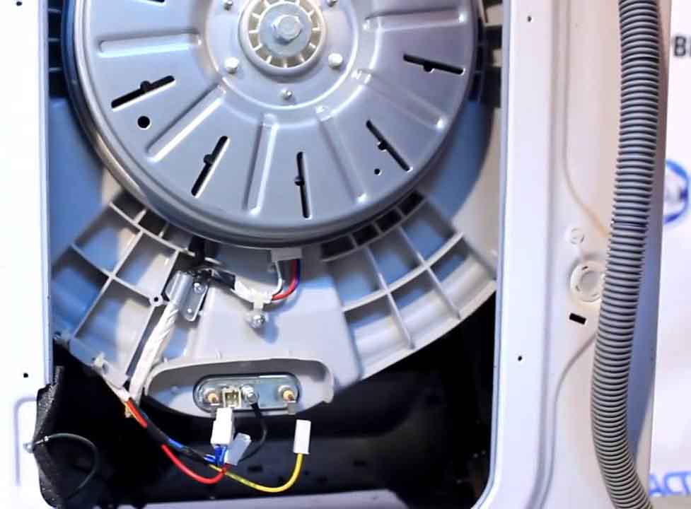 Расположение ТЭНа в стиральной машине LG