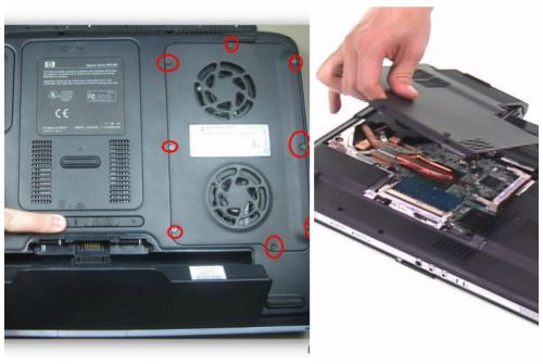 снимите крышку