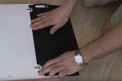 Установка защитной резиновой ленты Защитный резиновый фартук