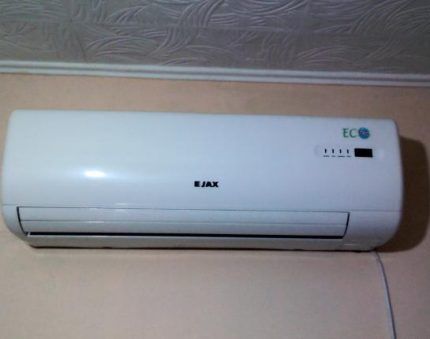 Пример размещения сплит-системы Jax