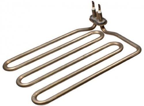 Трубчатая форма нагревательного элемента посудомоечной машины имеет змеевидную форму и большую поверхность