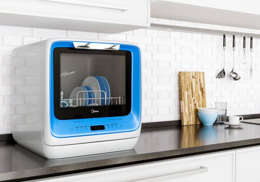 Мини-посудомоечная машина Midea без подключения к водопроводу оснащена многочисленными программами Мини-посудомоечная машина Midea без подключения к водопроводу оснащена многочисленными программами