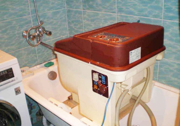 Пример установки ребенка в ванную