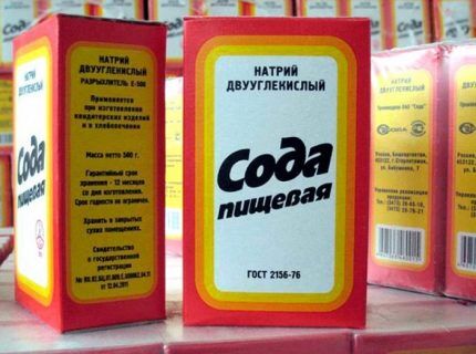 Пачки пищевой соды