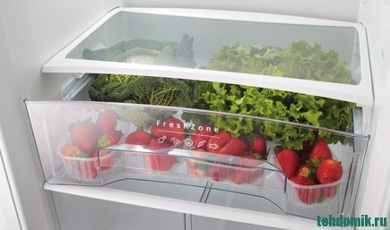 Отделение FreshZone в холодильнике No Frost