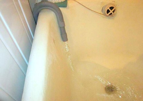 Загрязнение ванны сточными водами