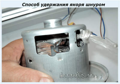 Способ удержания якоря веревкой