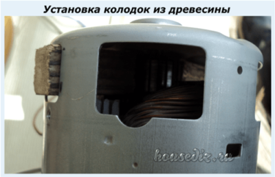 Установка деревянных подшипников